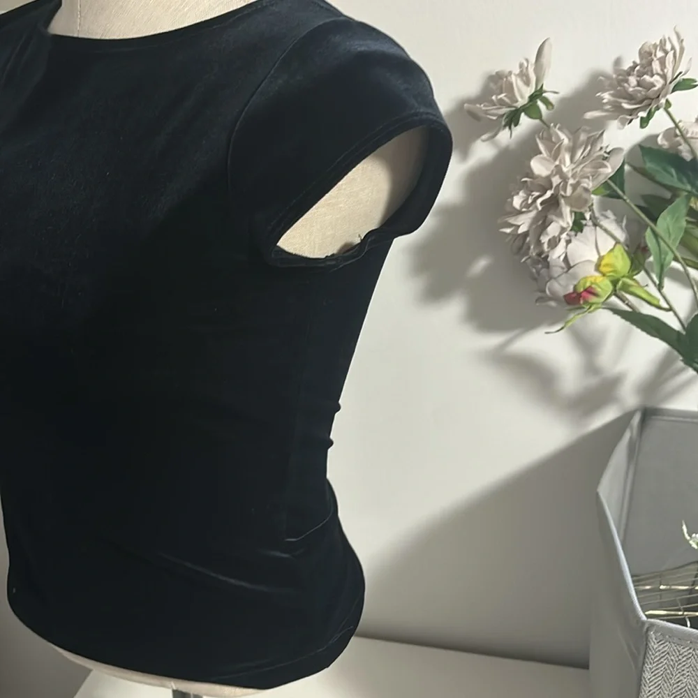 Velvet Open Back Top - Picture 2 of 5